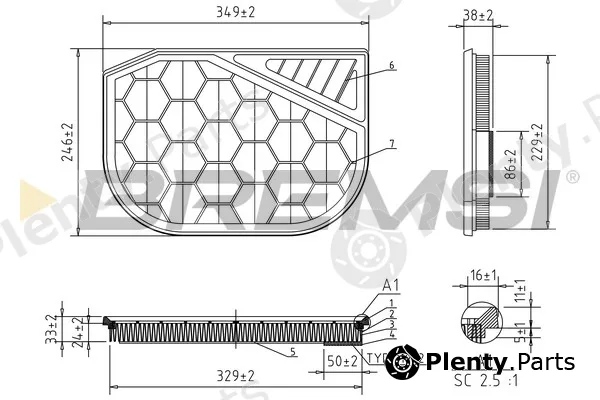 Bremsi FA2477 — Air Filter