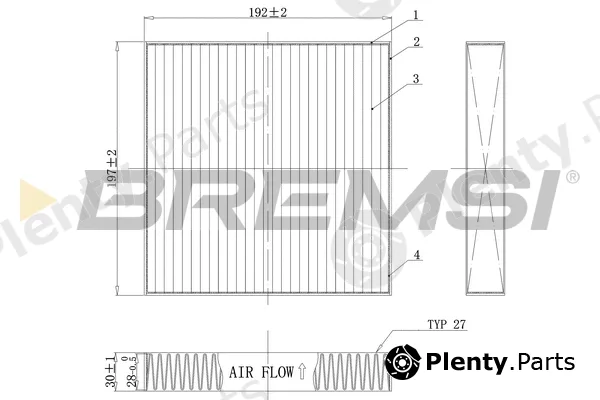 Bremsi FC0898C — Filter, cabin air