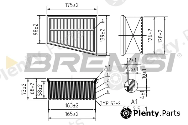 Bremsi FA0644 — Air Filter