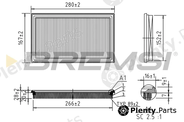 Bremsi FA1062 — Air Filter