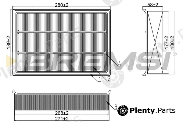 Bremsi FA1391 — Air Filter