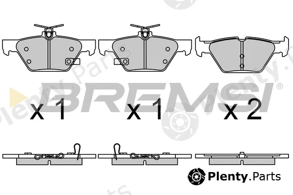 Bremsi BP3729 — Brake Pad Set, disc brake
