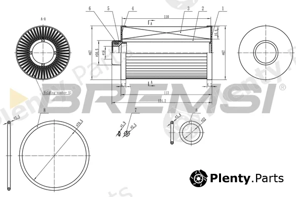Bremsi FE0763 — Fuel Filter