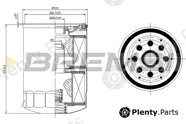 Bremsi FL1422 — Oil Filter