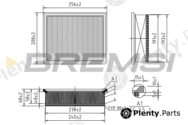 Bremsi FA1194 — Air Filter