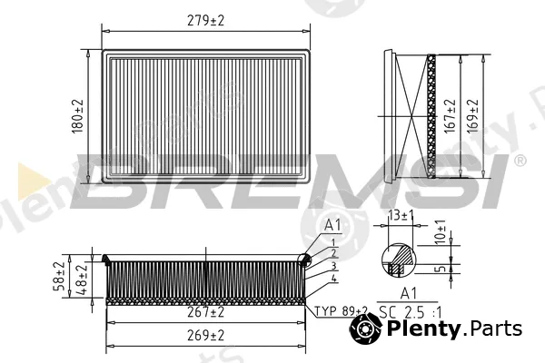 Bremsi FA1125 — Air Filter