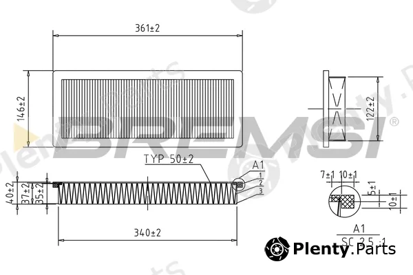 Bremsi FA1347 — Air Filter