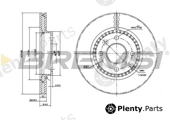 Bremsi CD7096V — Brake Disc