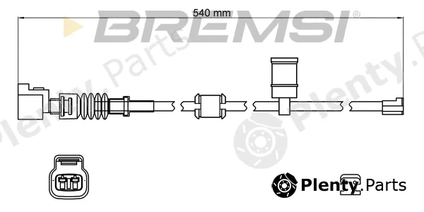 Bremsi WI0804 — Warning Contact, brake pad wear