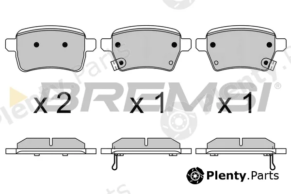 Bremsi BP3627 — Brake Pad Set, disc brake