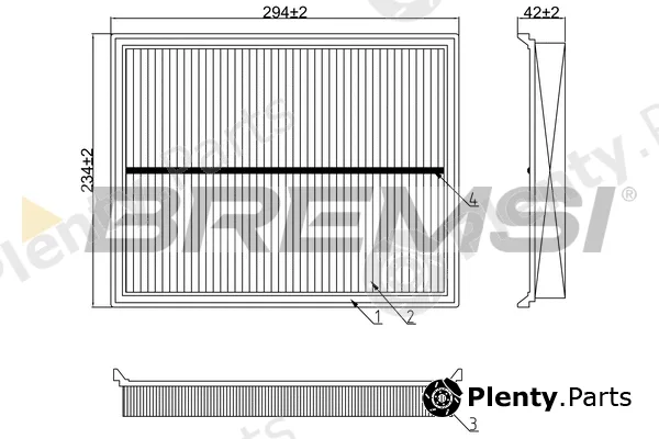 Bremsi FA0618 — Air Filter