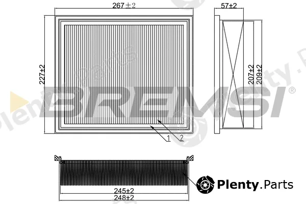 Bremsi FA1378 — Air Filter