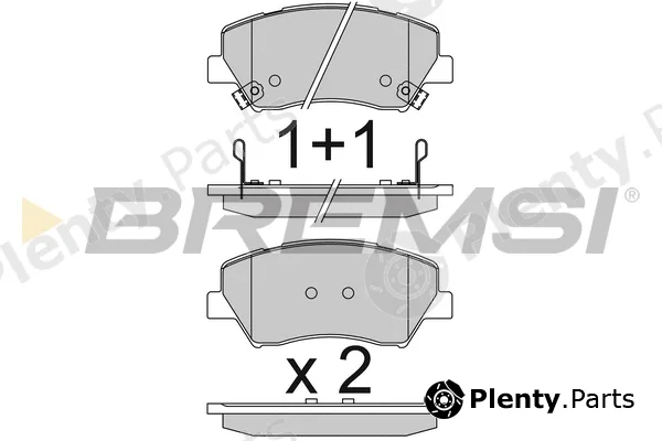 Bremsi BP3842 — Brake Pad Set, disc brake