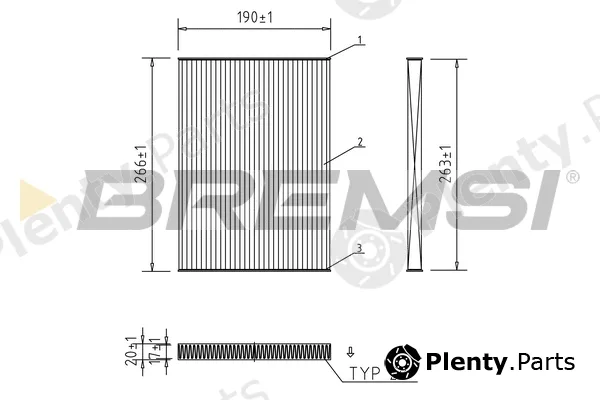 Bremsi FC0076C — Filter, cabin air