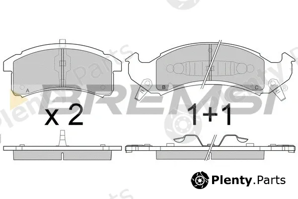 Bremsi BP2789 — Brake Pad Set, disc brake