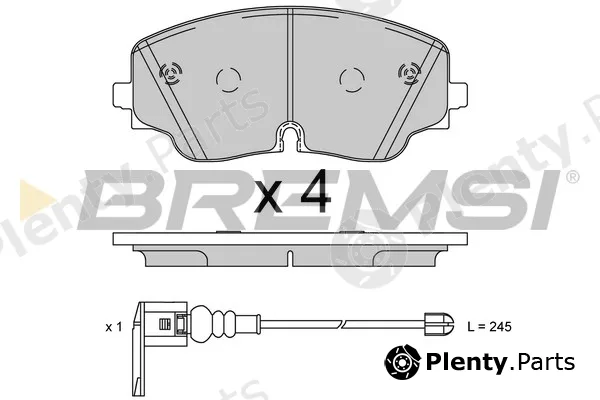 Bremsi BP3928 — Brake Pad Set, disc brake