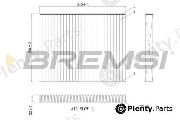 Bremsi FC0081C — Filter, cabin air