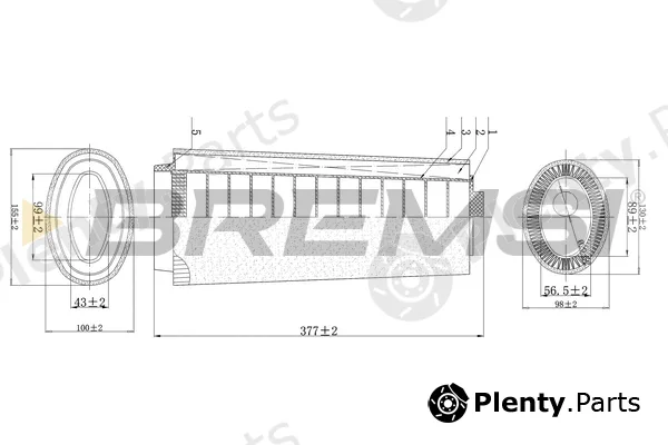 Bremsi FA0124 — Air Filter