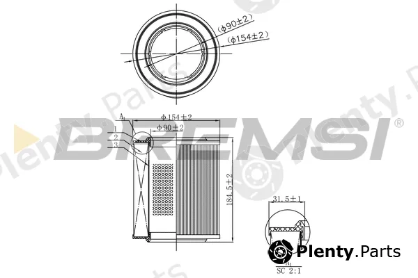 Bremsi FA1103 — Air Filter