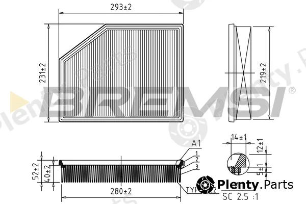 Bremsi FA0626 — Air Filter