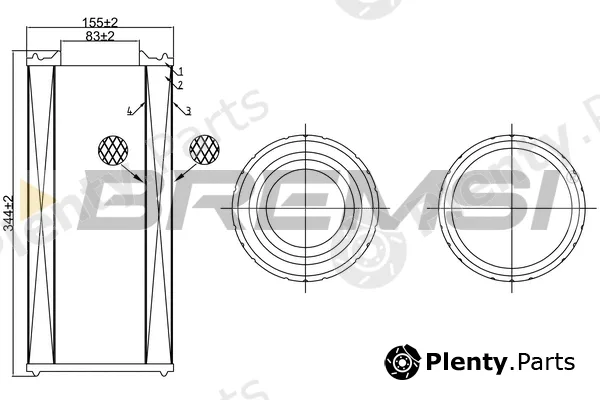 Bremsi FA1255 — Air Filter