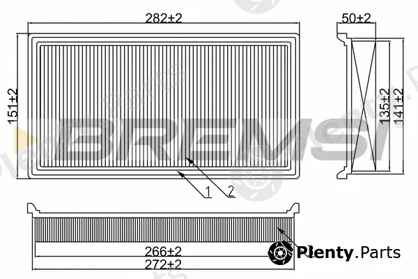 Bremsi FA1355 — Air Filter