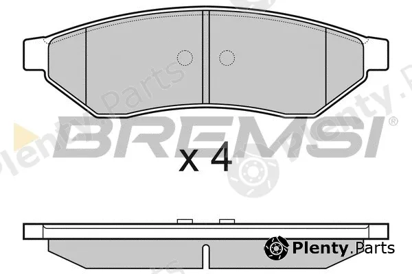 Bremsi BP3162 — Brake Pad Set, disc brake