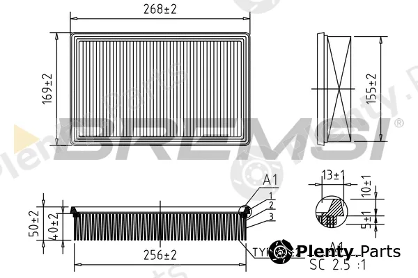 Bremsi FA0569 — Air Filter