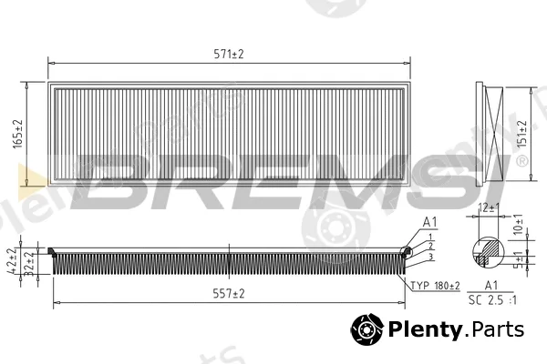 Bremsi FA1653 — Air Filter