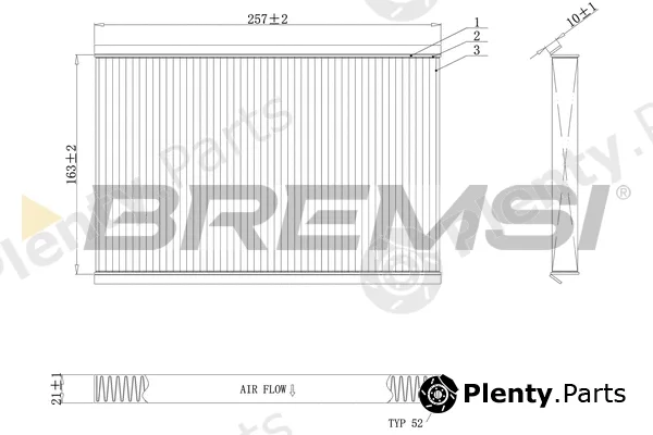 Bremsi FC1324 — Filter, cabin air
