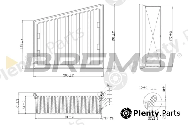 Bremsi FA1151 — Air Filter