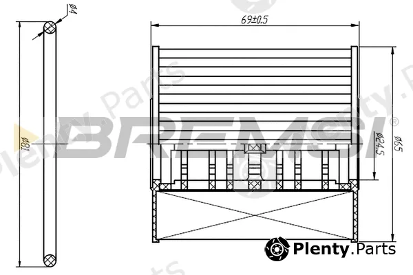 Bremsi FL0250 — Oil Filter
