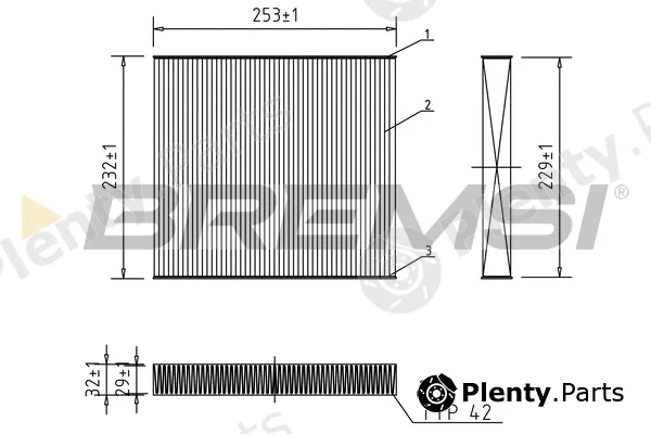 Bremsi FC0177 — Filter, cabin air