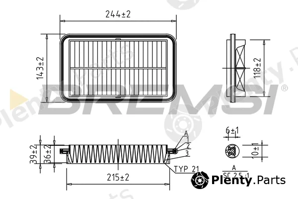 Bremsi FA0596 — Air Filter