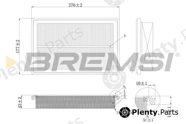 Bremsi FA1206 — Air Filter