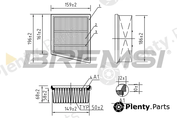 Bremsi FA0205 — Air Filter