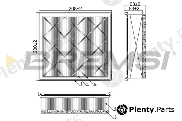 Bremsi FA0582 — Air Filter