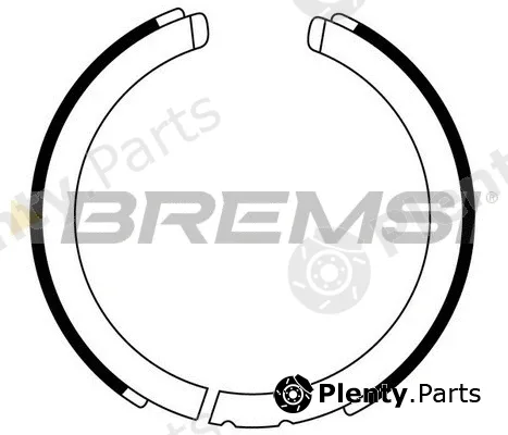 Bremsi GF0875 — Brake Shoe Set, parking brake