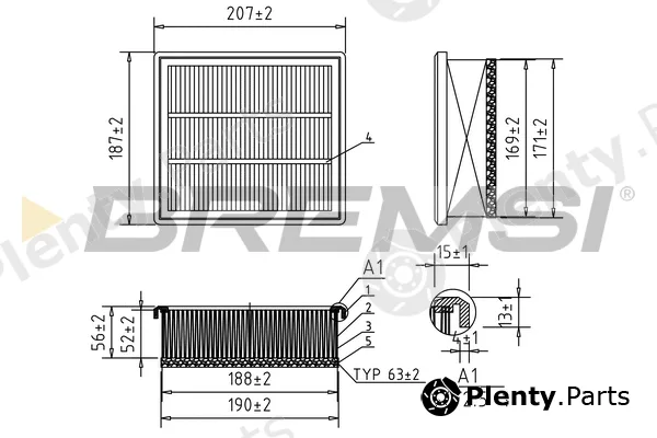 Bremsi FA0212 — Air Filter