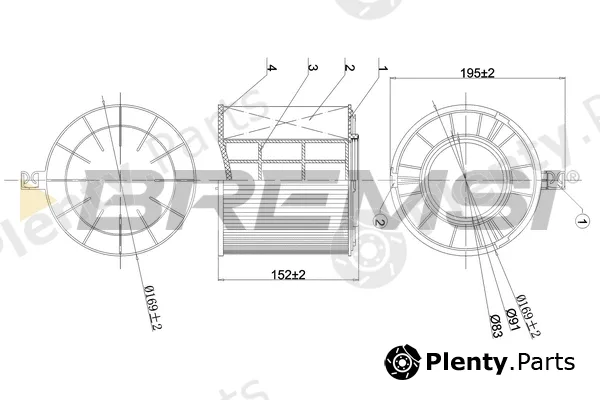 Bremsi FA1173 — Air Filter