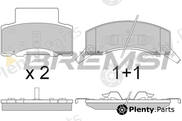 Bremsi BP2886 — Brake Pad Set, disc brake