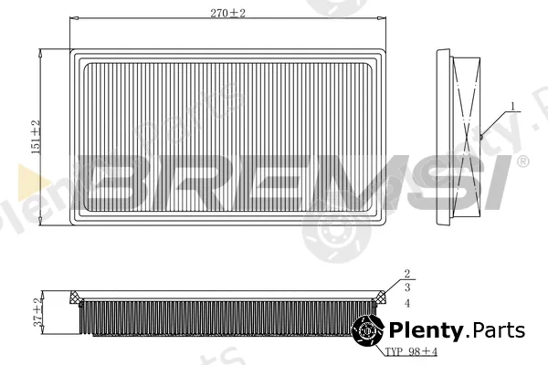 Bremsi FA1127 — Air Filter