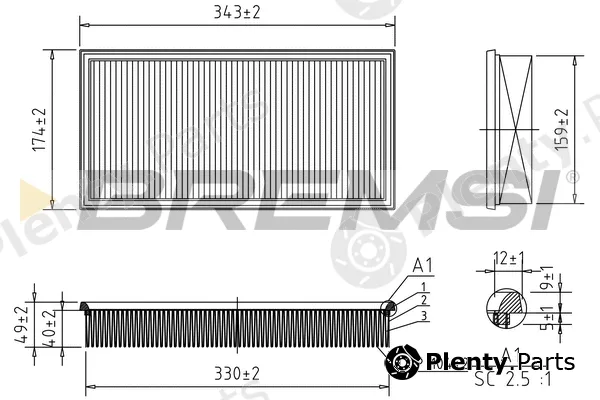 Bremsi FA2148 — Air Filter