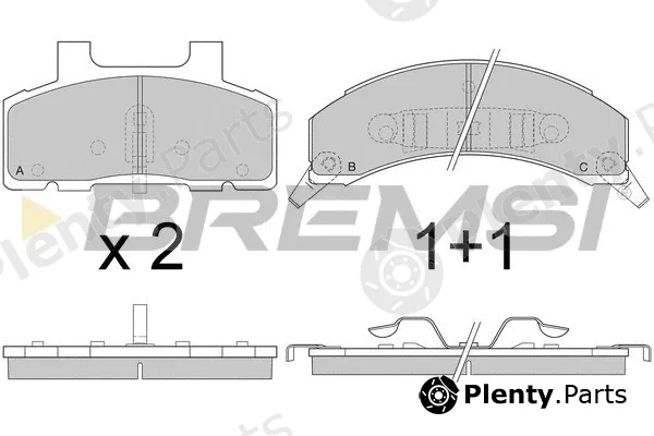 Bremsi BP2785 — Brake Pad Set, disc brake