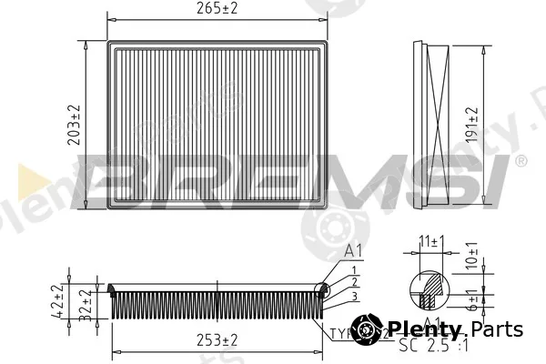 Bremsi FA0400 — Air Filter