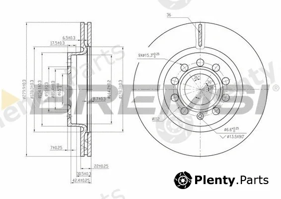 Bremsi CD7223V — Brake Disc
