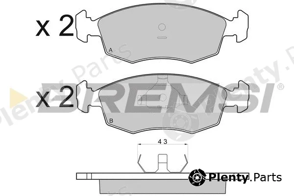Bremsi BP2950 — Brake Pad Set, disc brake