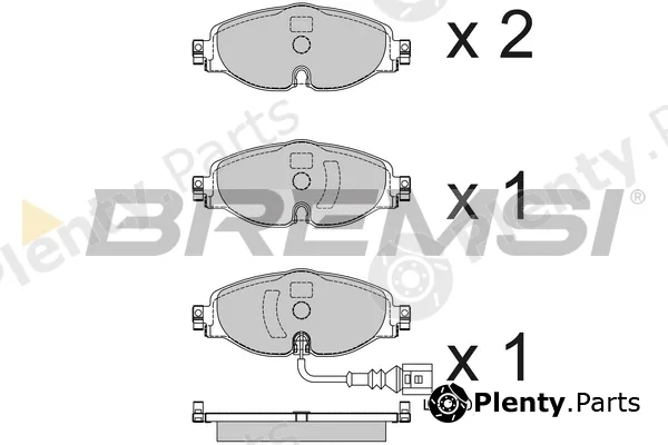 Bremsi BP3782 — Brake Pad Set, disc brake