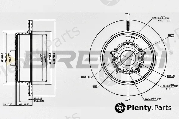 Bremsi CD7375V — Brake Disc
