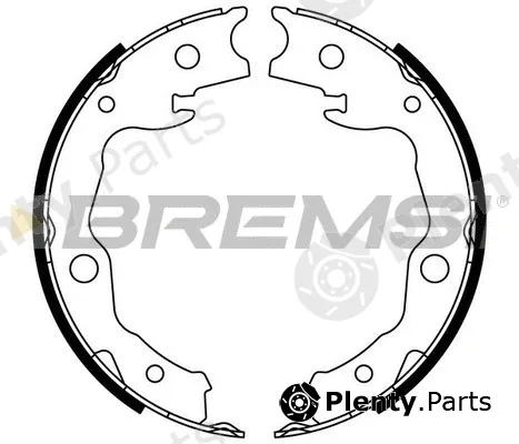 Bremsi GF0976 — Brake Shoe Set, parking brake